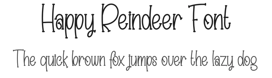 Happy Reindeer Font by creativeletter — Display Font