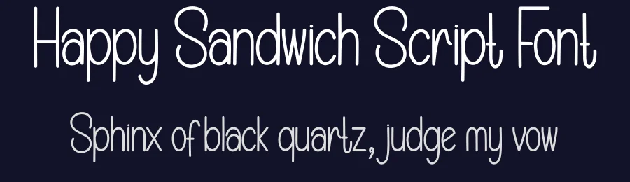 Happy Sandwich Script Font by creativeletter — Display Font — thumbnail 2