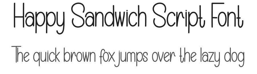 Happy Sandwich Script Font by creativeletter — Display Font