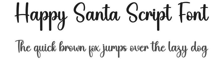 Happy Santa Script Font by andikastudio — Script Handwritten Font