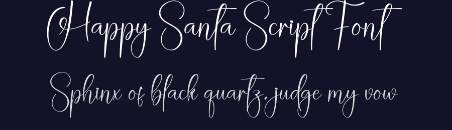 Happy Santa Script Font by creativeletter — Script Handwritten Font — thumbnail 2
