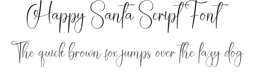 Happy Santa Script Font by creativeletter — Script Handwritten Font