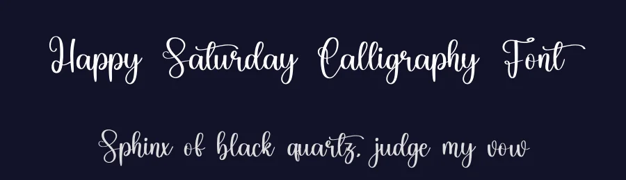 Happy Saturday Calligraphy Font by inermediaSTUDIO — Script Handwritten Font — thumbnail 2