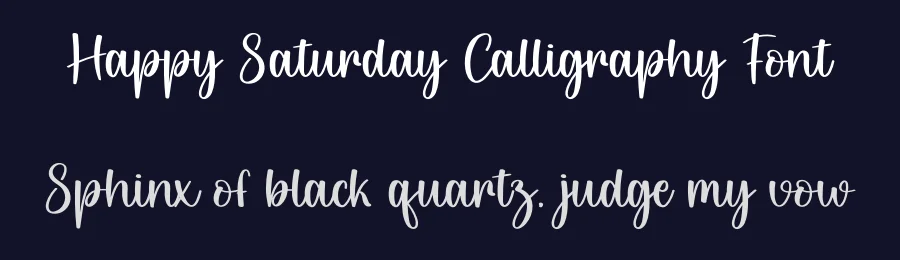 Happy Saturday Calligraphy Font by creativeletter — Script Handwritten Font — thumbnail 2