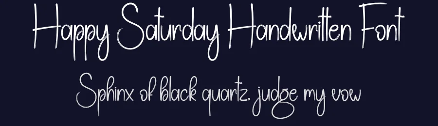 Happy Saturday Handwritten Font by andikastudio — Script Handwritten Font — thumbnail 2