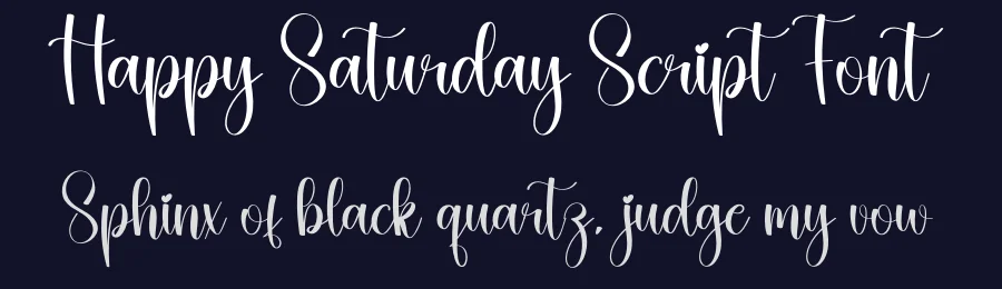 Happy Saturday Script Font by creativeletter — Script Handwritten Font — thumbnail 2