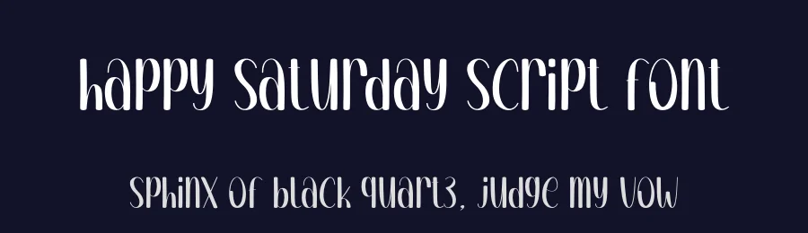 Happy Saturday Script Font by andikastudio — Display Font — thumbnail 2