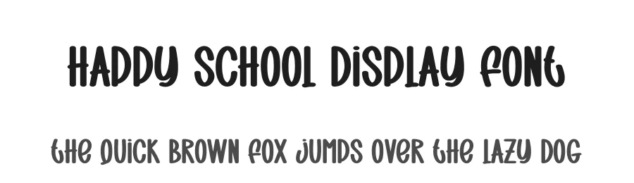 Happy School Display Font by creativeletter — Script Handwritten Font