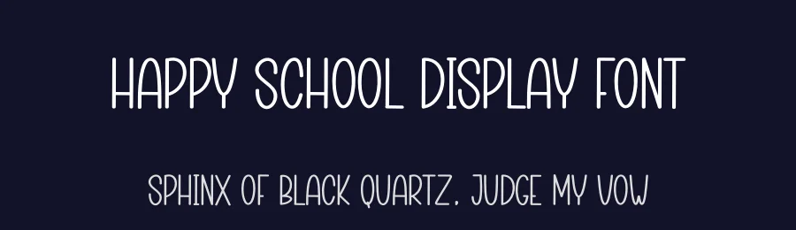 Happy School Display Font by creativeletter — Display Font — thumbnail 2