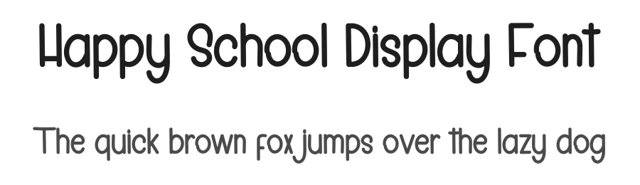 Happy School Display Font by inermediaSTUDIO — Display Font