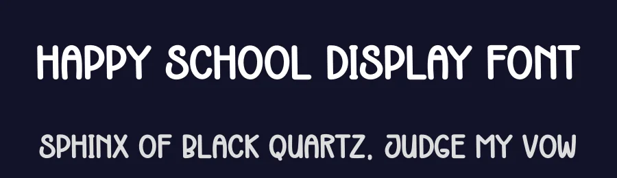 Happy School Display Font by andikastudio — Display Font — thumbnail 2