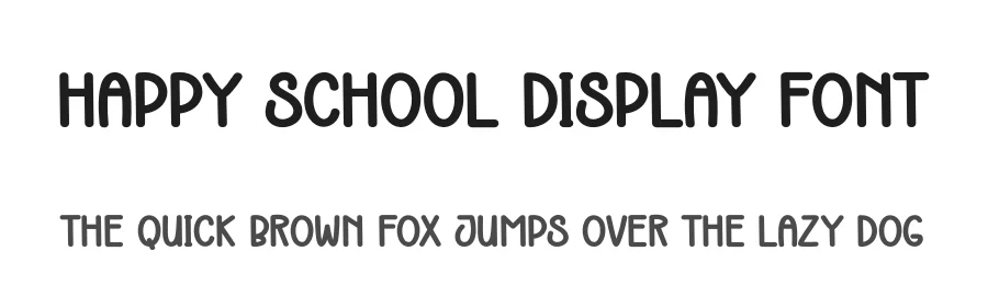 Happy School Display Font by andikastudio — Display Font