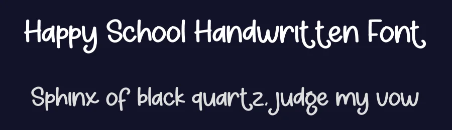 Happy School Handwritten Font by creativeletter — Display Font — thumbnail 2