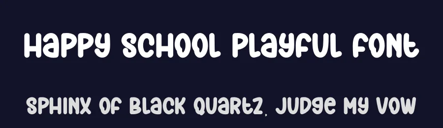 Happy School Playful Font by andikastudio — Display Font — thumbnail 2