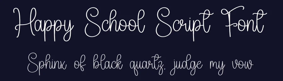 Happy School Script Font by creativeletter — Script Handwritten Font — thumbnail 2