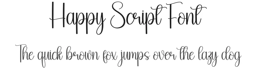 Happy Script Font by creativeletter — Script Handwritten Font
