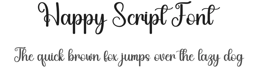 Happy Script Font by andikastudio — Script Handwritten Font