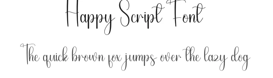 Happy Script Font by andikastudio — Script Handwritten Font