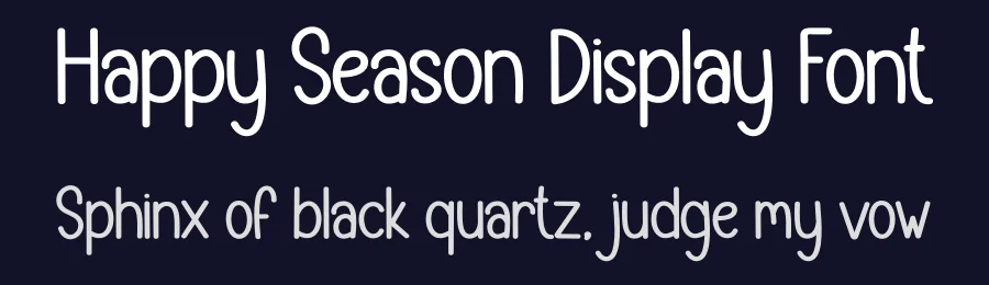 Happy Season Display Font by creativeletter — Display Font — thumbnail 2