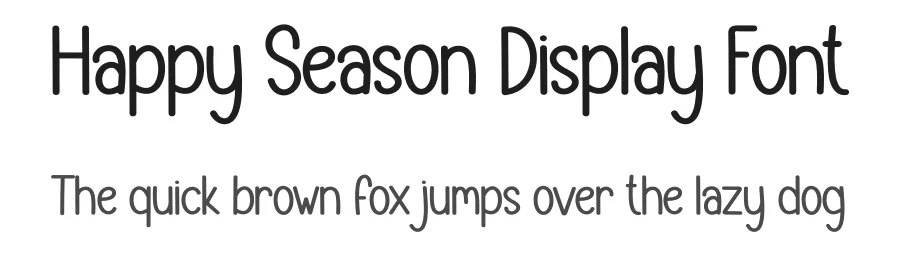 Happy Season Display Font by creativeletter — Display Font