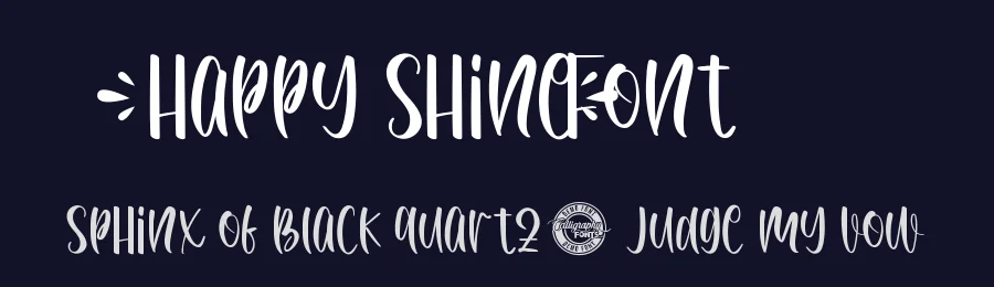 Happy Shine Font by CalligraphyFonts.net — Script Handwritten Font — thumbnail 2