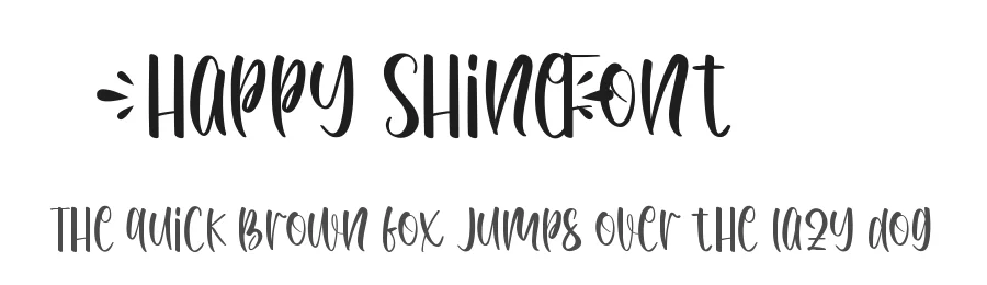 Happy Shine Font by CalligraphyFonts.net — Script Handwritten Font
