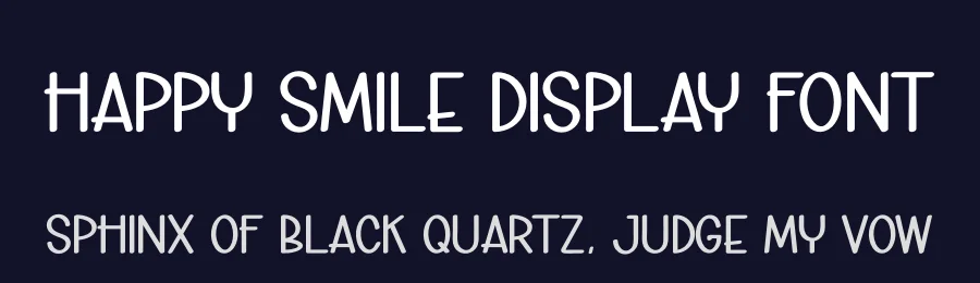 Happy Smile Display Font by andikastudio — Display Font — thumbnail 2