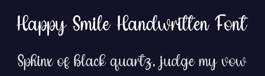 Happy Smile Handwritten Font by inermediaSTUDIO — Script Handwritten Font — thumbnail 2