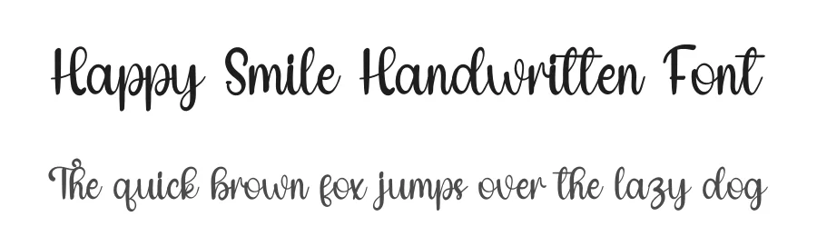 Happy Smile Handwritten Font by inermediaSTUDIO — Script Handwritten Font