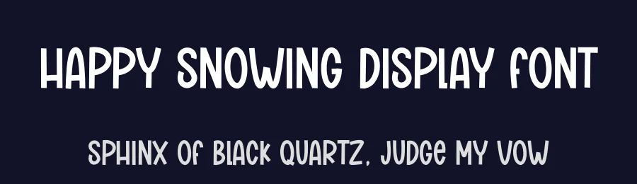 Happy Snowing Display Font by andikastudio — Display Font — thumbnail 2