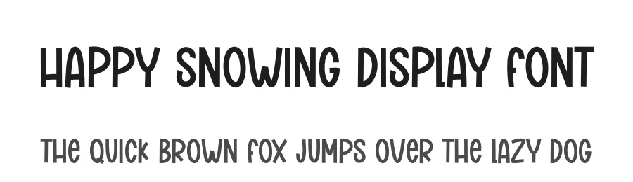 Happy Snowing Display Font by andikastudio — Display Font