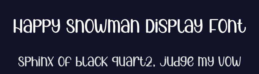 Happy Snowman Display Font by andikastudio — Display Font — thumbnail 2