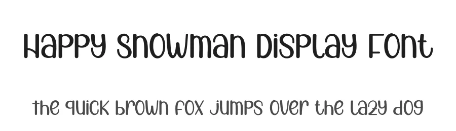 Happy Snowman Display Font by andikastudio — Display Font
