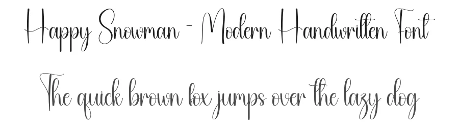 Happy Snowman – Modern Handwritten Font by creativeletter — Script Handwritten Font
