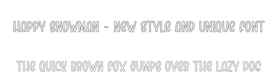 Happy Snowman – New Style And Unique Font by creativeletter — Display Font