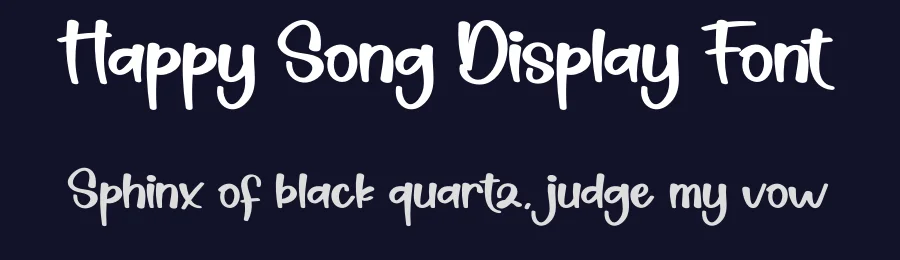 Happy Song Display Font by creativeletter — Script Handwritten Font — thumbnail 2
