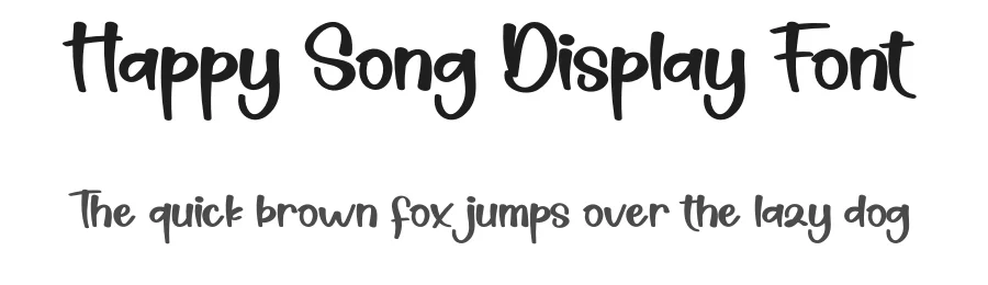Happy Song Display Font by creativeletter — Script Handwritten Font