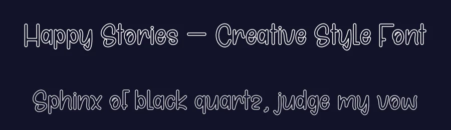 Happy Stories – Creative Style Font by andikastudio — Display Font — thumbnail 2