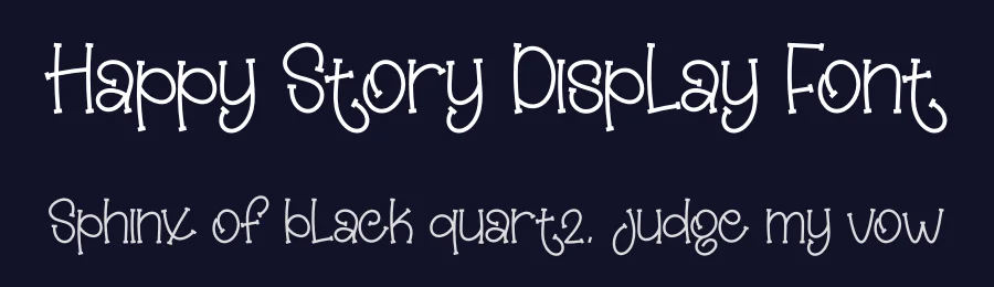 Happy Story Display Font by creativeletter — Display Font — thumbnail 2