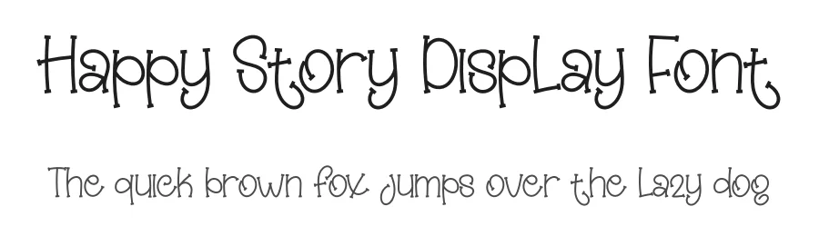 Happy Story Display Font by creativeletter — Display Font