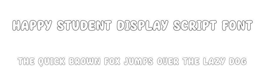 Happy Student Display Script Font by freshtypeink — Display Font