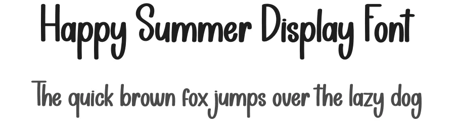 Happy Summer Display Font by creativeletter — Display Font