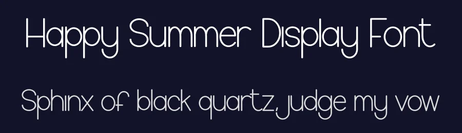 Happy Summer Display Font by creativeletter — Display Font — thumbnail 2