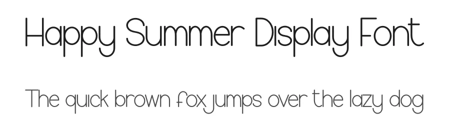 Happy Summer Display Font by creativeletter — Display Font