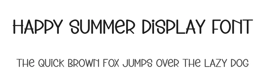 Happy Summer Display Font by creativeletter — Display Font