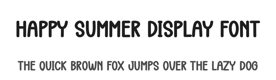 Happy Summer Display Font by creativeletter — Display Font