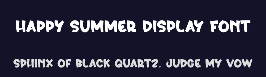 Happy Summer Display Font by creativeletter — Display Font — thumbnail 2
