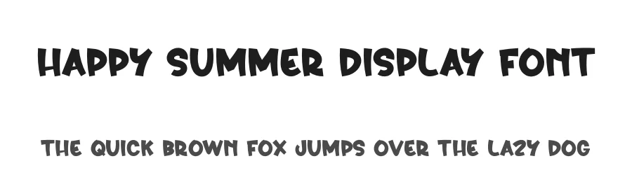 Happy Summer Display Font by creativeletter — Display Font