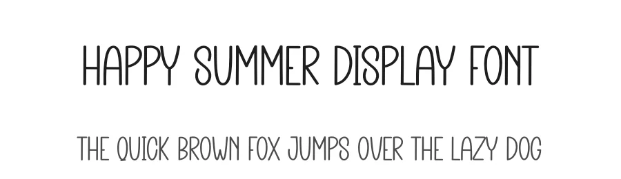 Happy Summer Display Font by creativeletter — Display Font