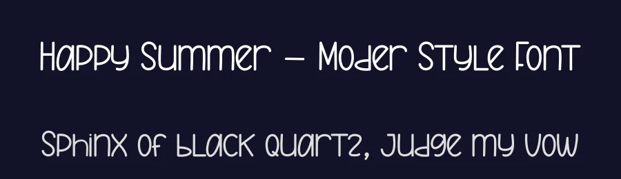Happy Summer – Moder Style Font by andikastudio — Display Font — thumbnail 2